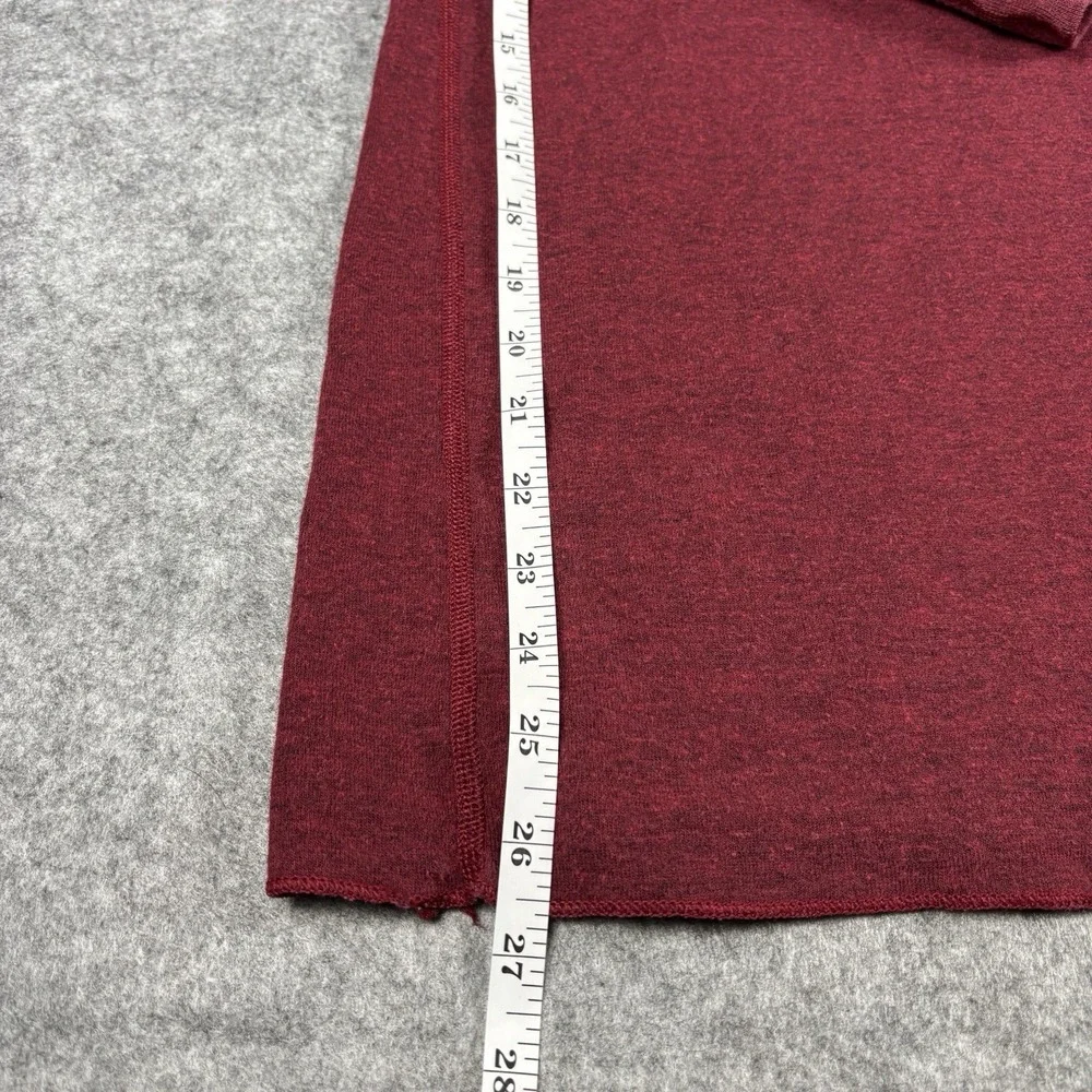LL Bean River Driver Shirt Men XL Reg Red Henley Wool Blend Base Layer 14624 - Picture 4 of 5